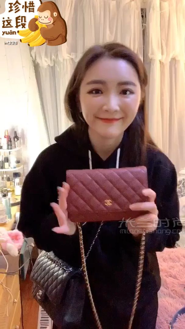 【馳講woc發(fā)財(cái)包1】實(shí)物香奈兒 Chanel woc mini對(duì)比CF中號(hào)_單肩包