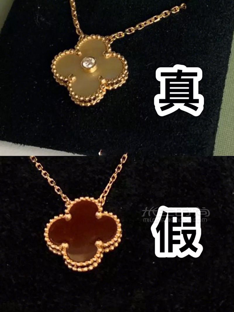 奢侈品鑒定分享  梵克雅寶vca項(xiàng)鏈真假對(duì)比_配飾_時(shí)尚