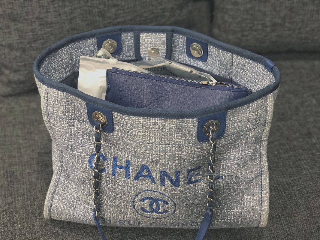 關于Chanel帆布沙灘包 不是太常買很貴的奢侈品所以入手的東西都算性價比高 (3)