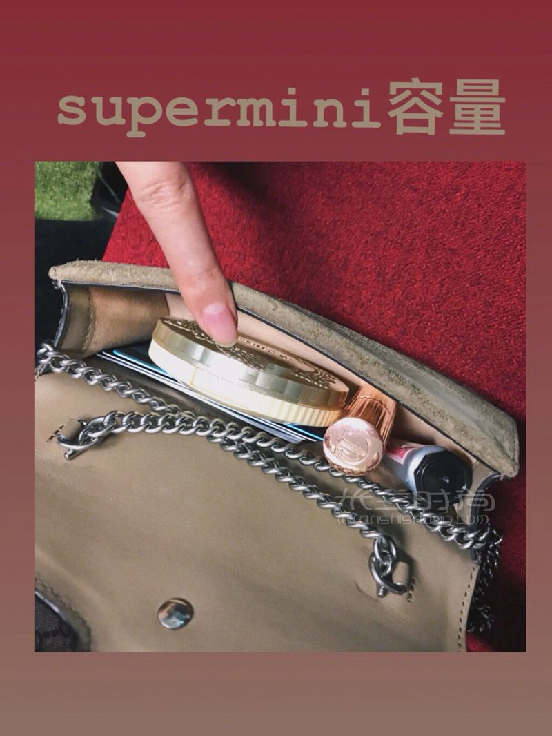 Gucci酒神小號(hào)（mini） supermini 對(duì)比 (3)