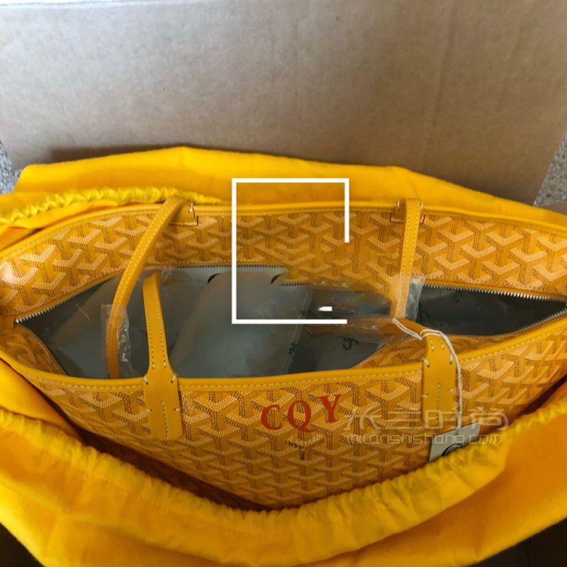 Goyard 高雅德 artois 拉鏈款黃色購物袋大號 狗牙的這款包我覺得真的是Tote (5)