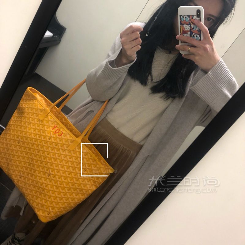 Goyard 高雅德 artois 拉鏈款黃色購物袋大號 狗牙的這款包我覺得真的是Tote (9)