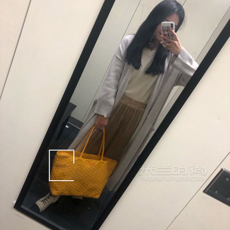 Goyard 高雅德 artois 拉鏈款黃色購物袋大號 狗牙的這款包我覺得真的是Tote (8)