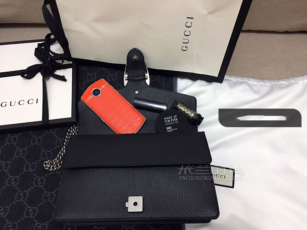 Gucci Dionysus黑色鉆扣酒神包我要上精選 (3)