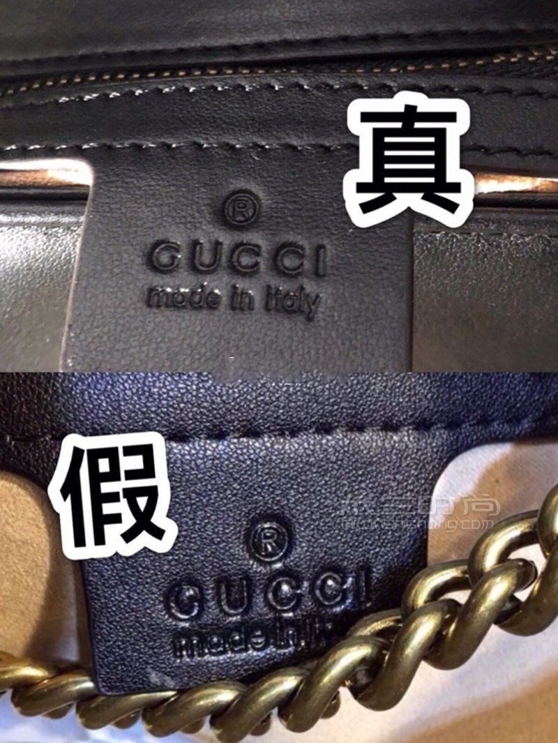 古馳Gucci Marmont鏈條包 鑒定篇 教你十秒辨真假 (3)