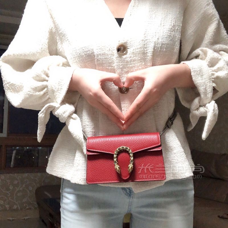 古馳 GUCCI 女士酒神單肩包鏈條包斜挎包 分享一只貧民窟女孩的買包經(jīng)歷 (1)