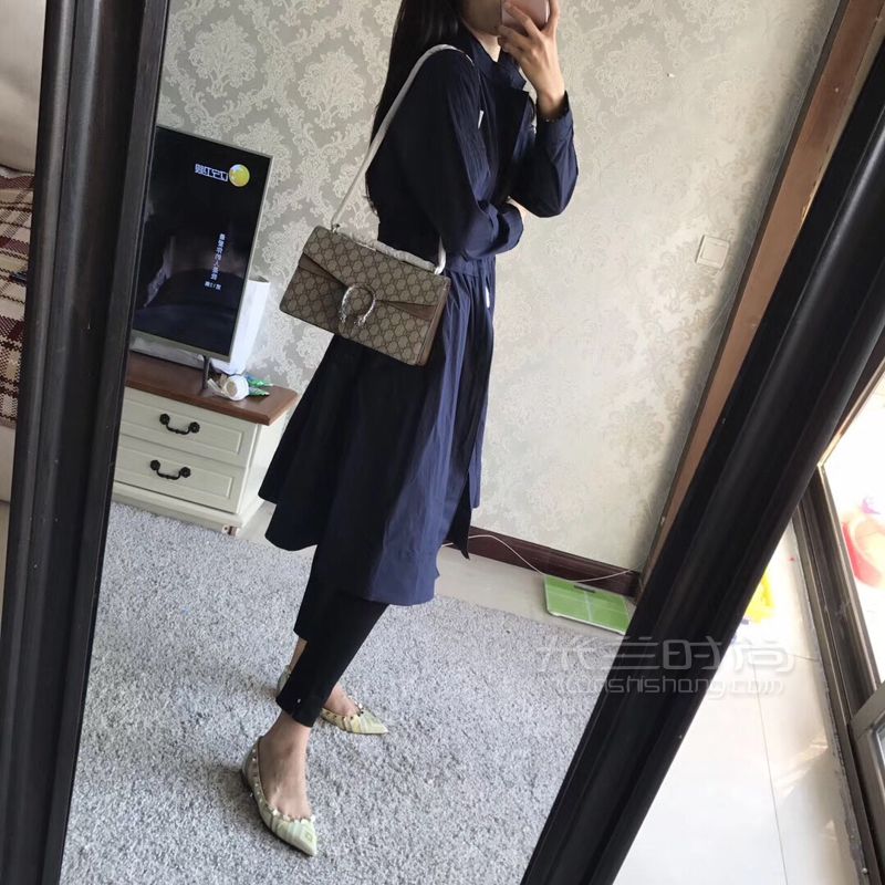 GUCCI古奇Dionysus酒神拼色女士鏈條包單肩斜挎女包 (3)
