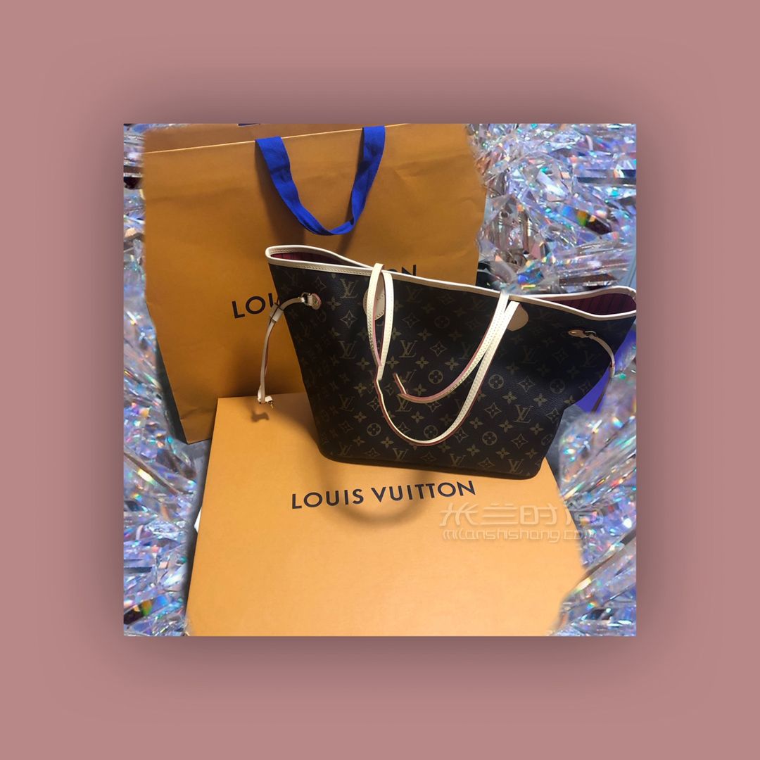 8_記人生第一個(gè)奢侈品包包／LV neverfull 中號(hào)_單肩包_箱包