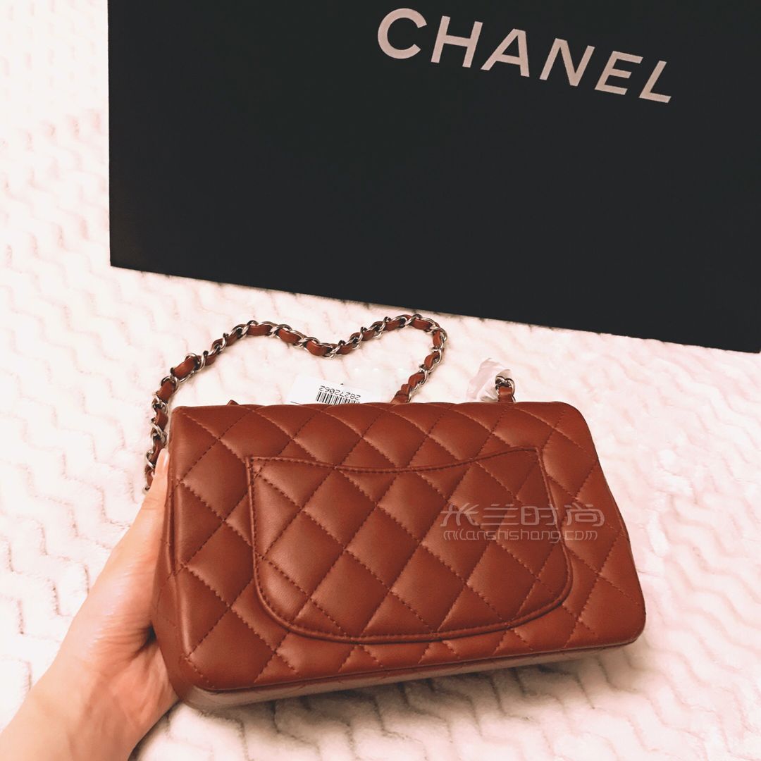 香奈兒 chanel包 2019秋冬新款 chanel cf mini羊皮銀扣 (6)
