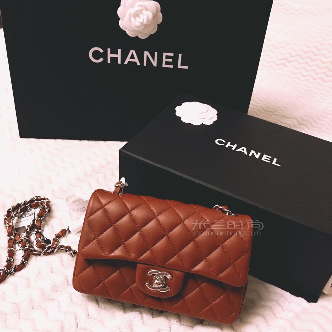 香奈兒 chanel包 2019秋冬新款 chanel cf mini羊皮銀扣 (2)