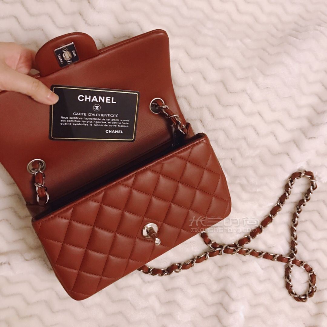 香奈兒 chanel包 2019秋冬新款 chanel cf mini羊皮銀扣 (5)