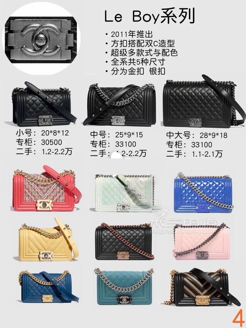 9張圖看懂12款chanel香奈兒包區(qū)別尺寸比價(jià) (4)