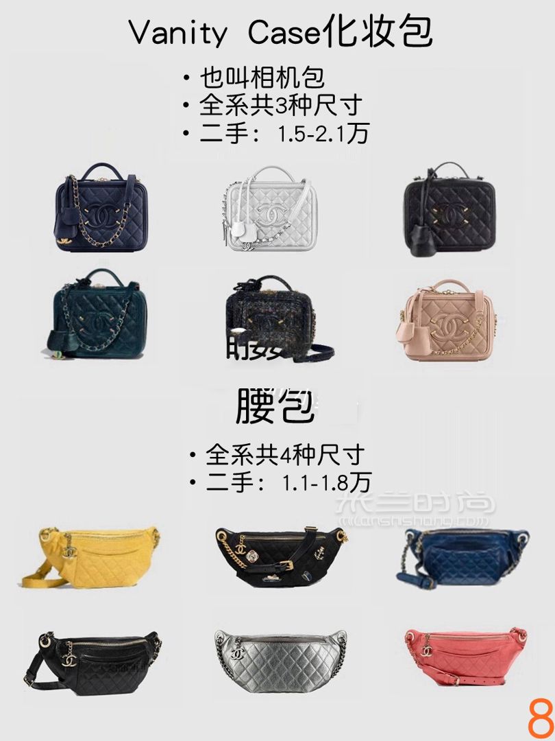 9張圖看懂12款chanel香奈兒包區(qū)別尺寸比價(jià) (8)