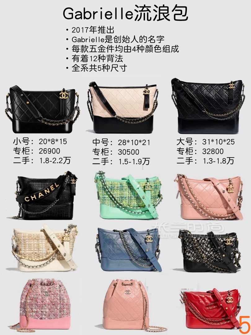 9張圖看懂12款chanel香奈兒包區(qū)別尺寸比價(jià) (5)