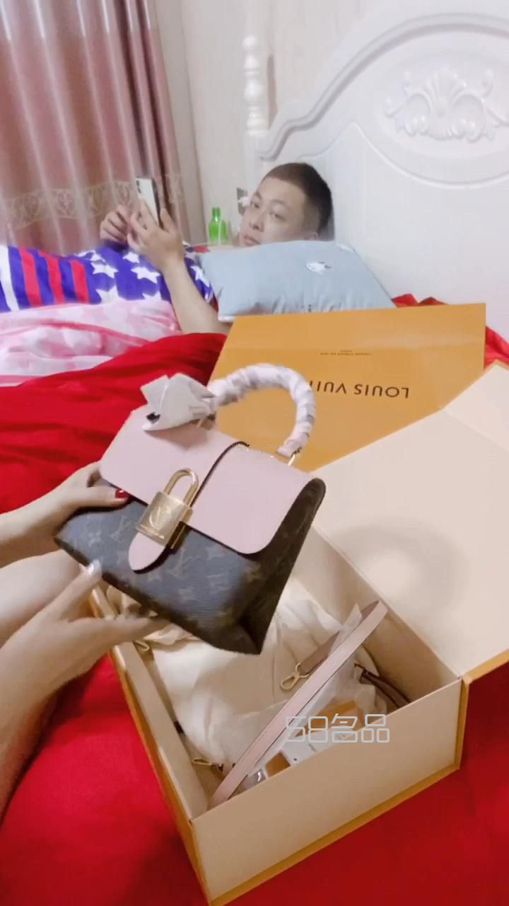 lv鎖頭包locky,lv黑三彩綠_1