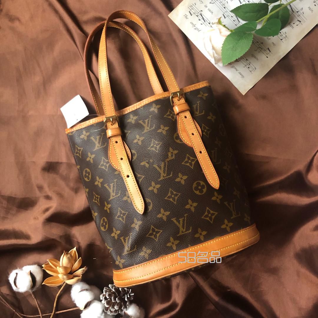 中古包欣賞入門級中古包LV小水桶,lv短款老花錢包_1