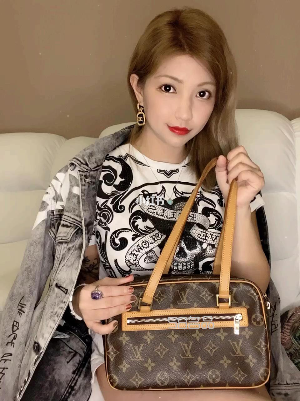 第十個(gè)中古包分享LV老花飯盒包,lv挎包手袋 女包_1