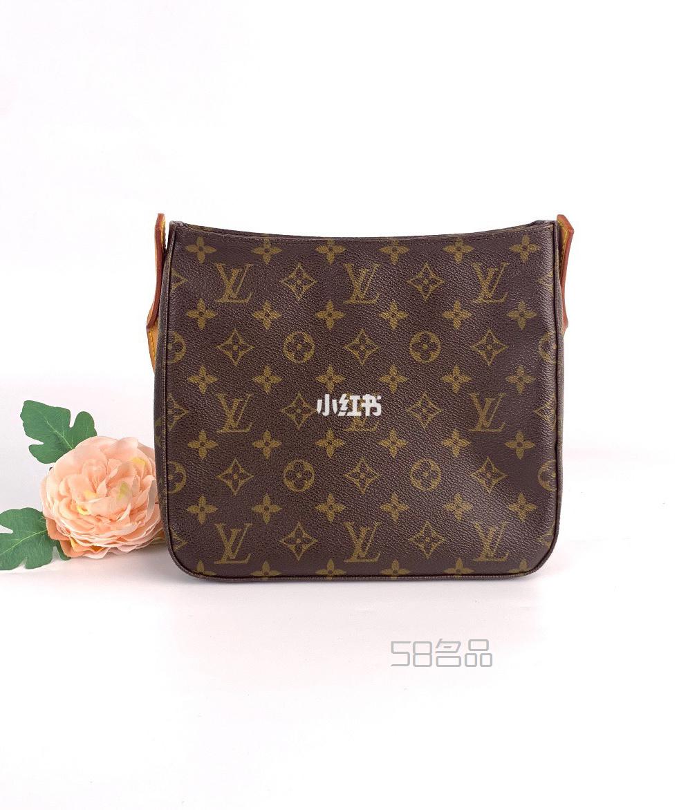 99新 Lv 路易威登 looping中號(hào) 中古老花包,lv手鏈辨認(rèn)真假_12