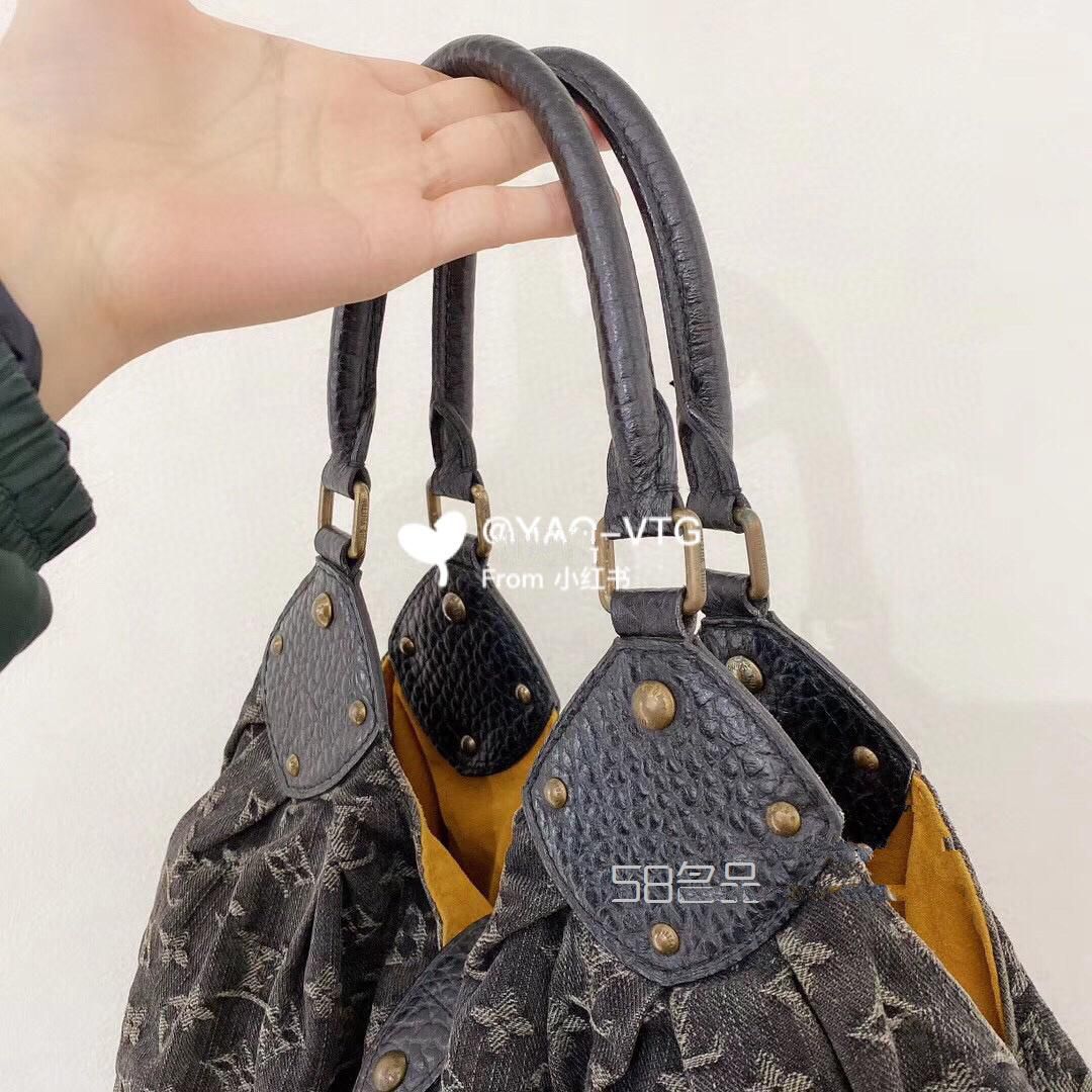 LV中古丹寧老花單肩包,lv emilie 2014_3