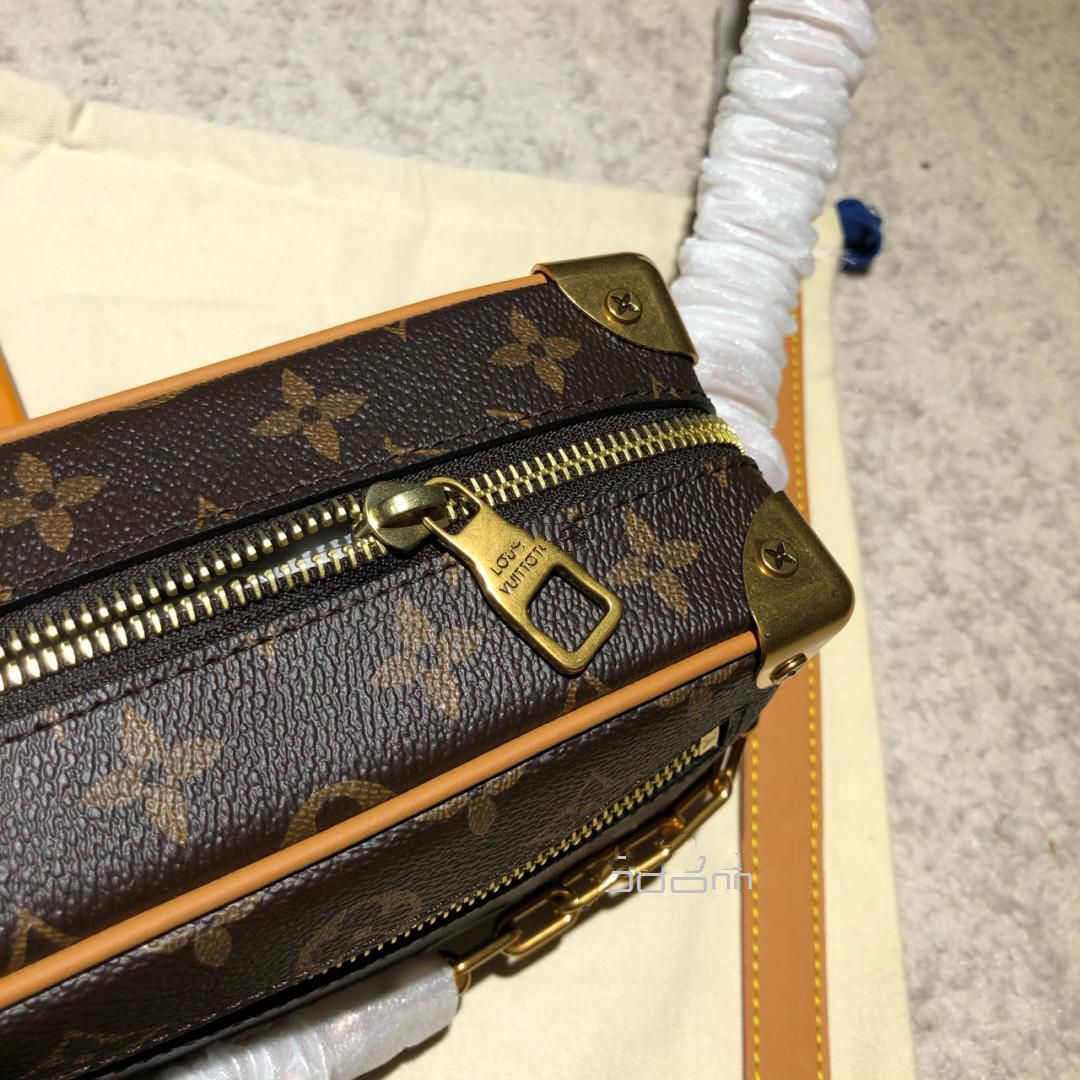 2020 新款 Lv soft trunk 復(fù)古五金鏈條包,lv48870價(jià)格_18