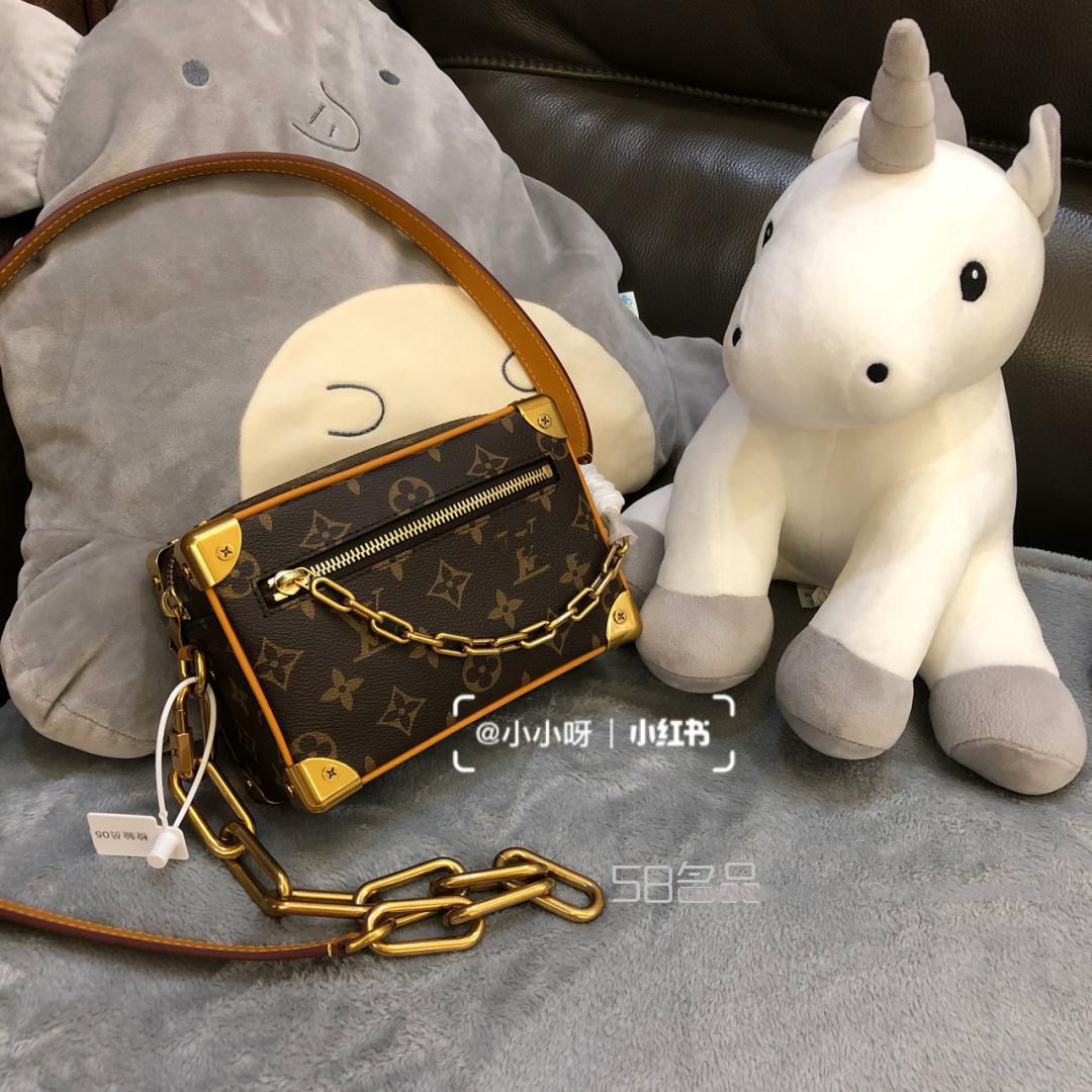 LV軟盒子包mini soft trunk使用中2個缺點(diǎn),lv官網(wǎng)M 55213棋盤格_1