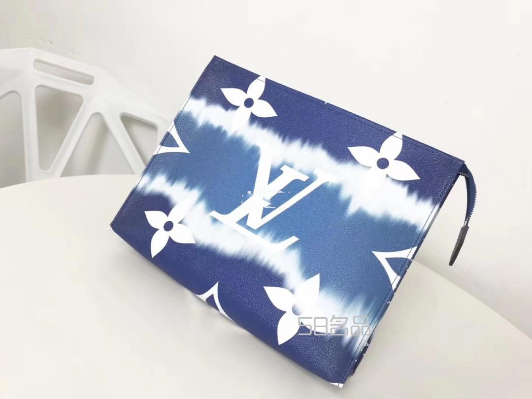 Lv ESCALE 26cm藍(lán)天白云手包洗漱包,lv老花錢(qián)包鑒定_5