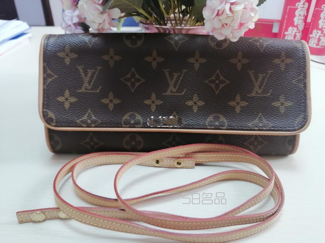 LV老花信封中古包vintage,30碼褲子 lv多少cm皮帶_5