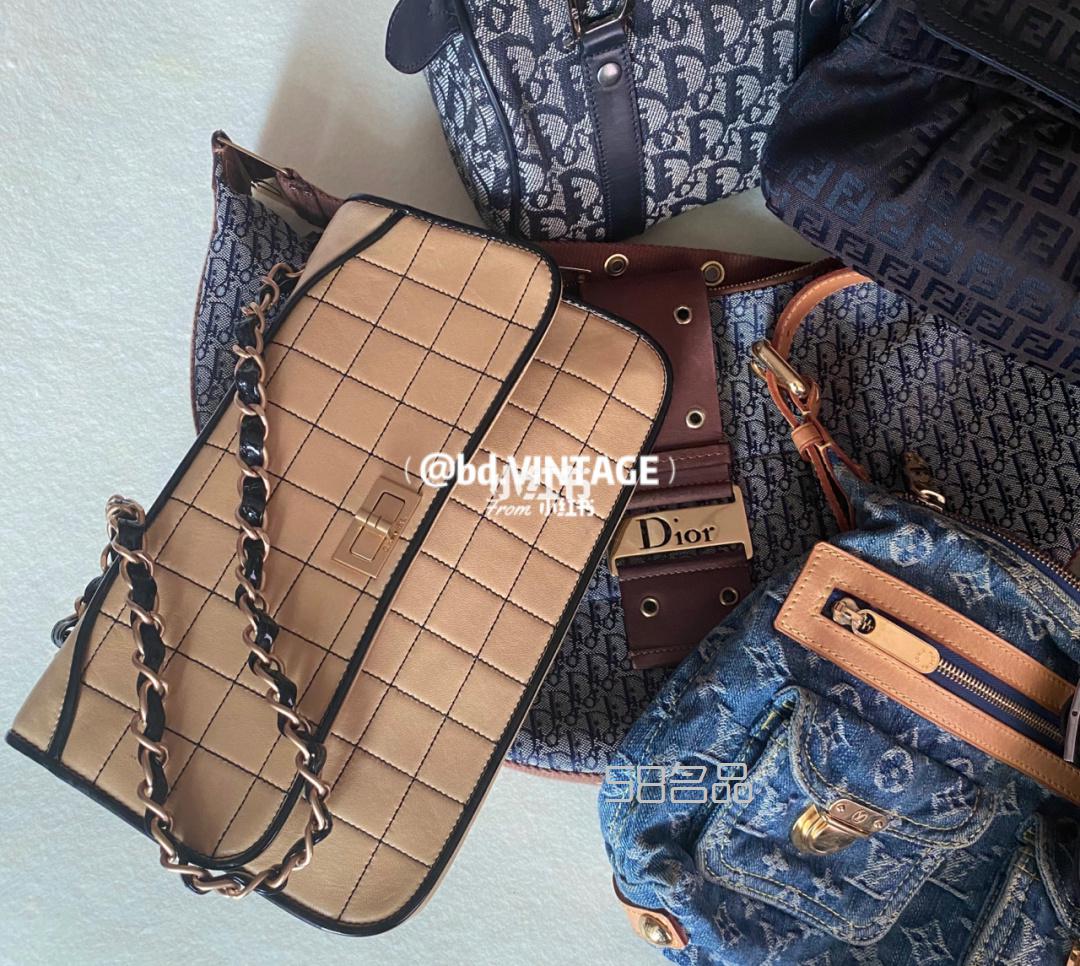 Lv Chanel Dior fendi gucci中古包包小集合,lv白色棋盤變色后_3