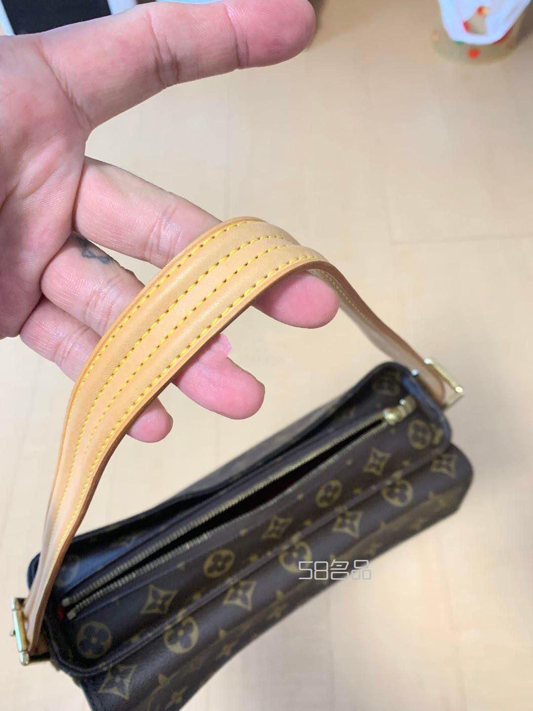 中古lv老花小號(hào)駱駝包,lv包里面的編碼_18
