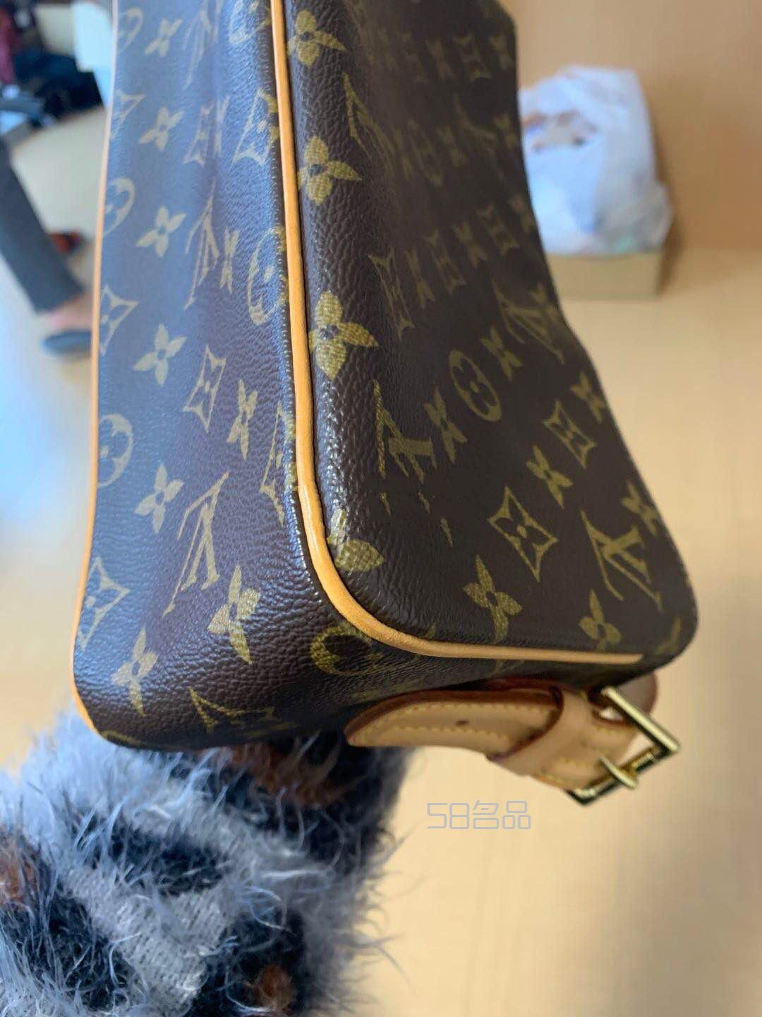 中古lv老花小號(hào)駱駝包,lv包里面的編碼_5