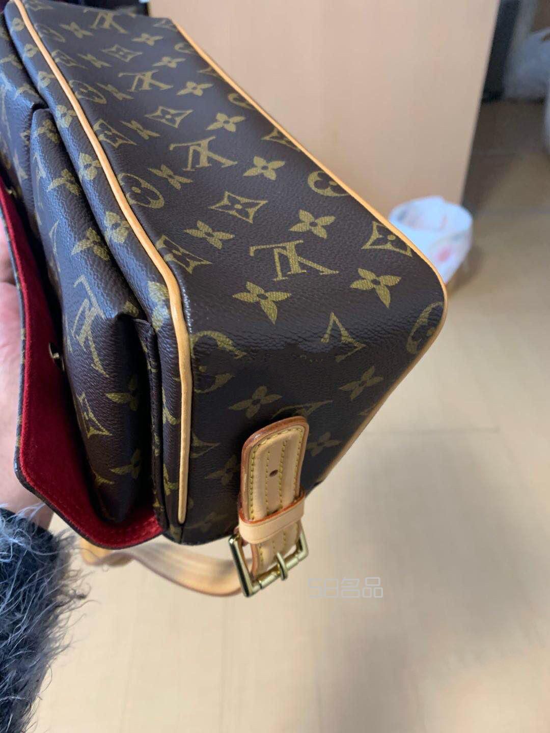 中古lv老花小號(hào)駱駝包,lv包里面的編碼_9