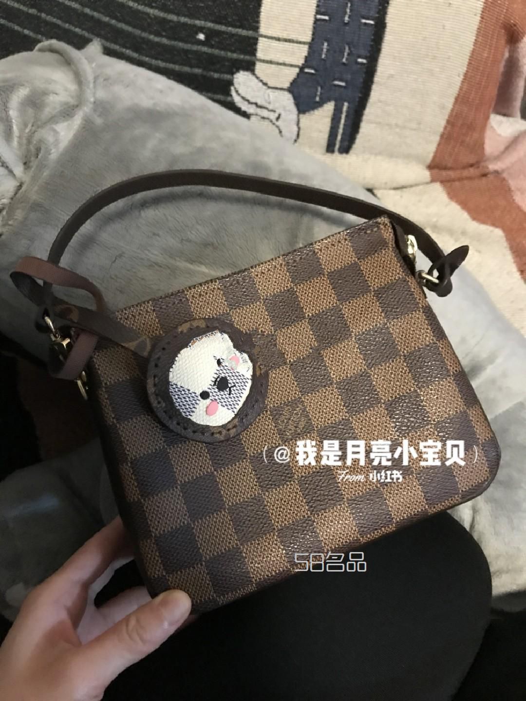 中古包拆包LV白、棕棋盤的碰撞,lv帆布系列_1
