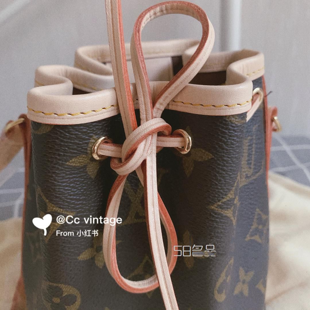 Lv老花小水桶noe nano中古拆包手作,lv圓筒包好看嗎_10