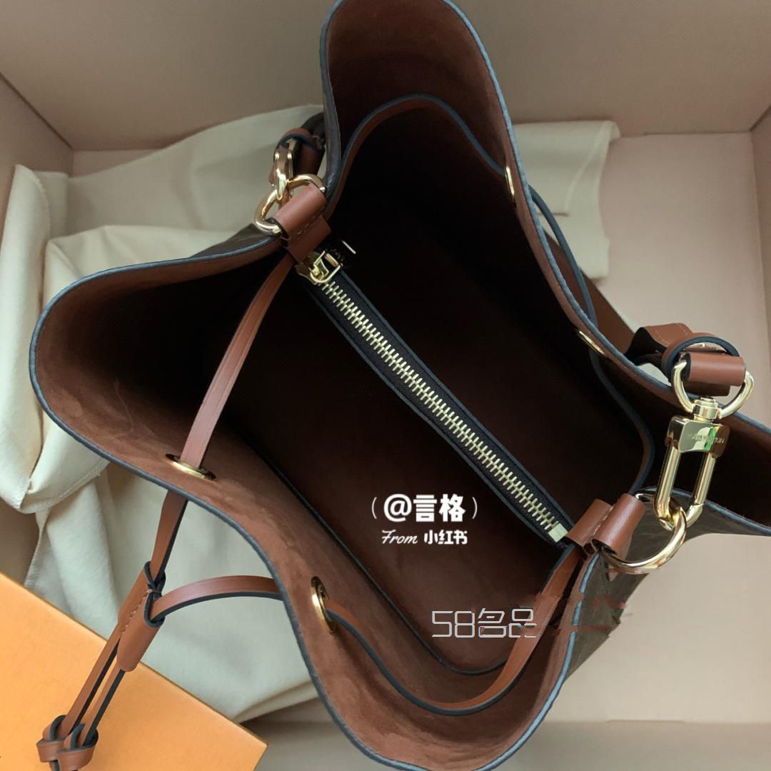 提前收到男票的生日禮物lv neonoe水桶包,lv漆皮包變黑_3
