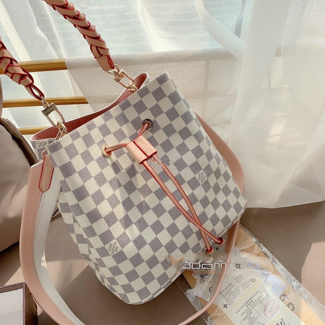 Lv 2020 神仙白格 水桶包編織手柄 櫻粉肩帶 美到無(wú)法無(wú)天,delvaux mini_18