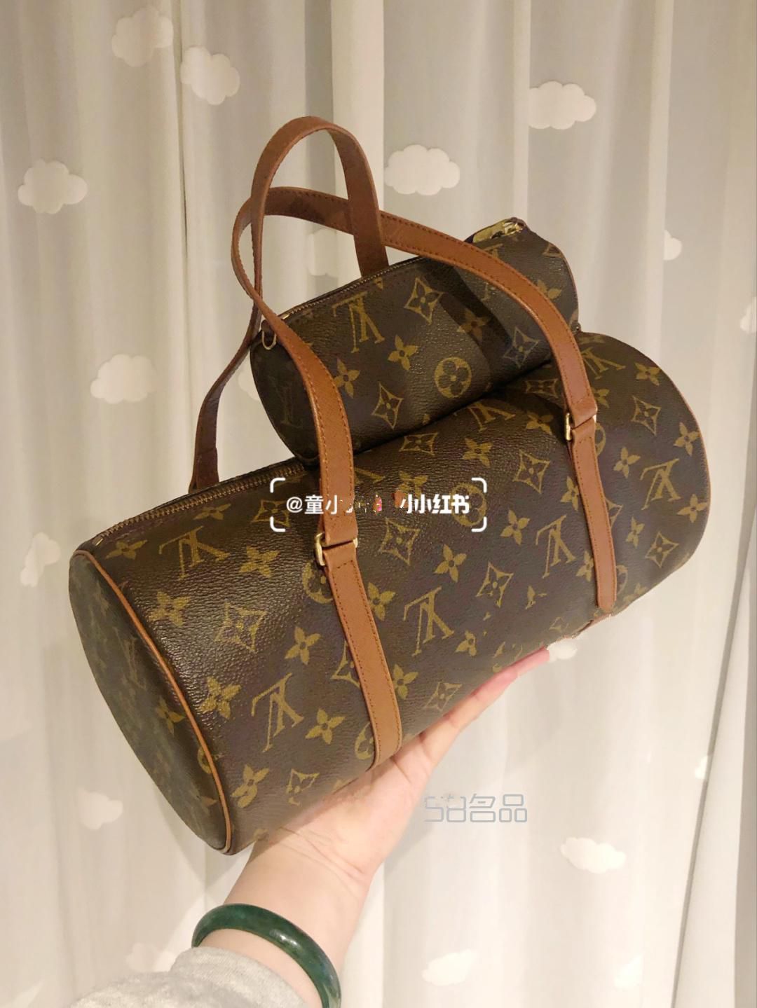 第二只中古包——LV圓筒子母包,lv 純黑錢(qián)包_10