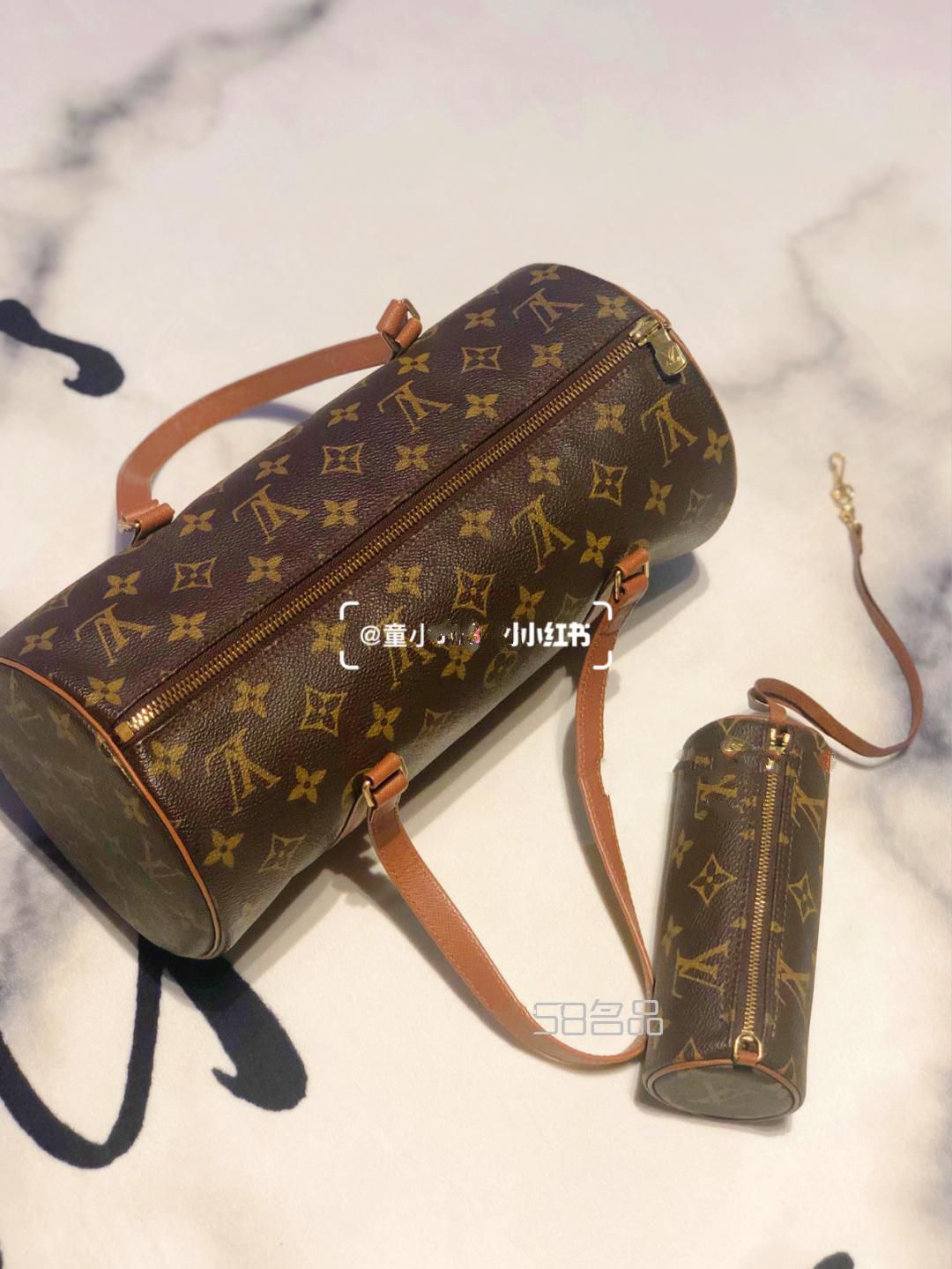 第二只中古包——LV圓筒子母包,lv 純黑錢(qián)包_12