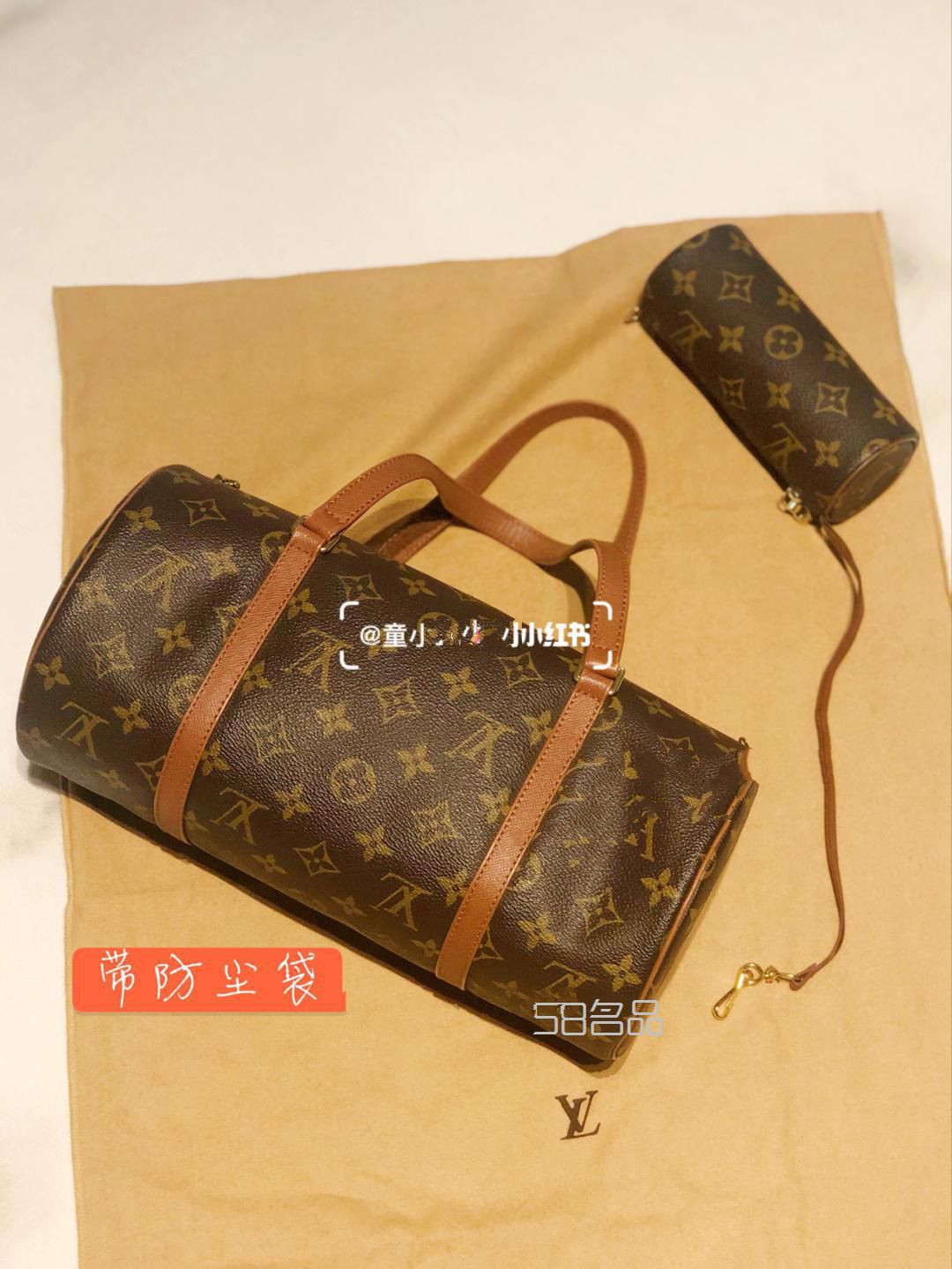 第二只中古包——LV圓筒子母包,lv 純黑錢(qián)包_14