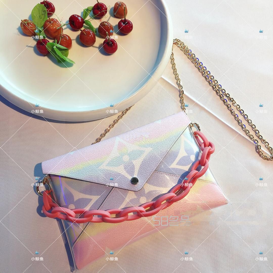 LV夏日限定三合一信封包改造,lv棋盤格是皮的還是帆布_1