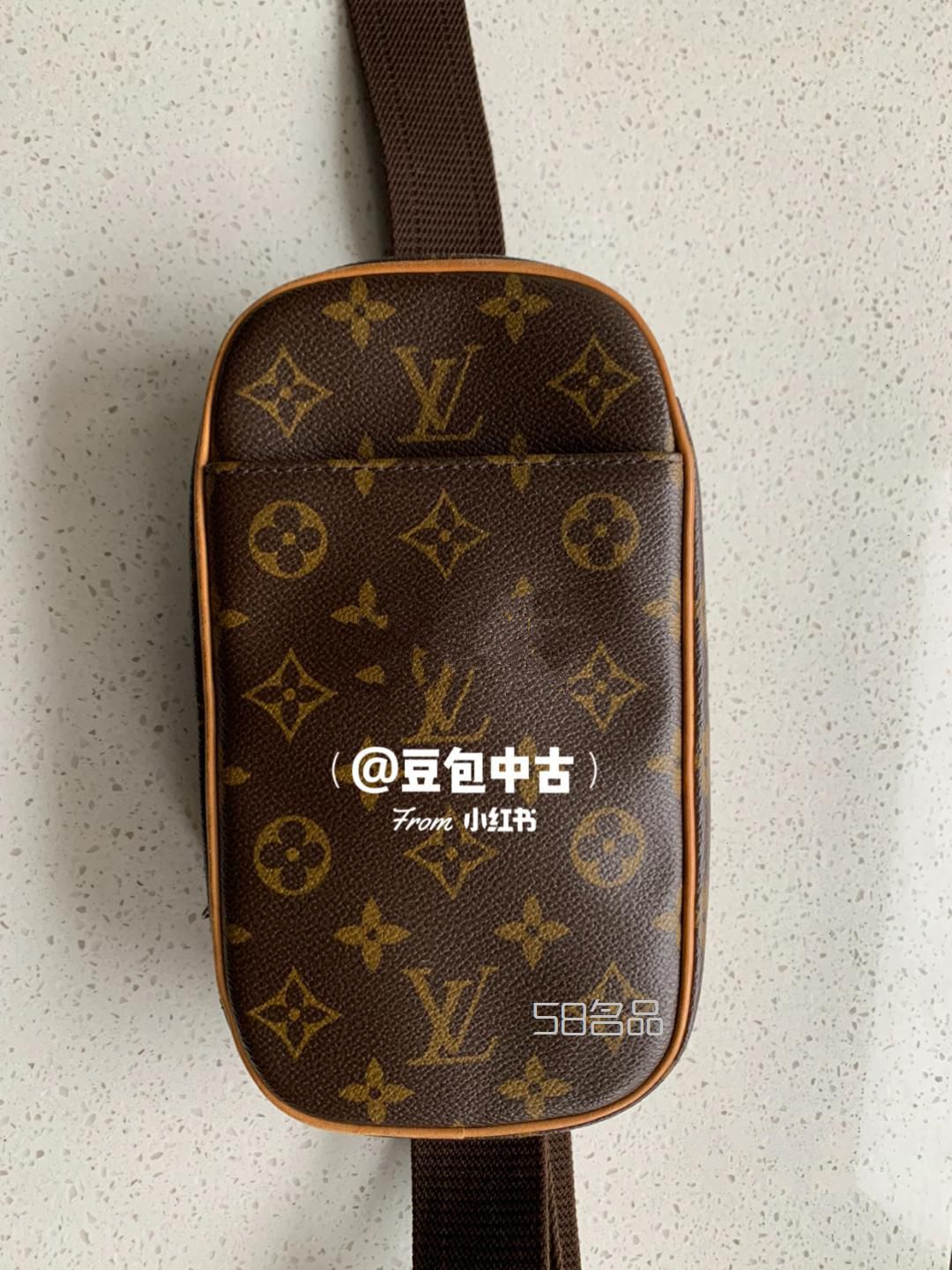 lv中古老花胸包 蛋蛋包,lv包包原單_1