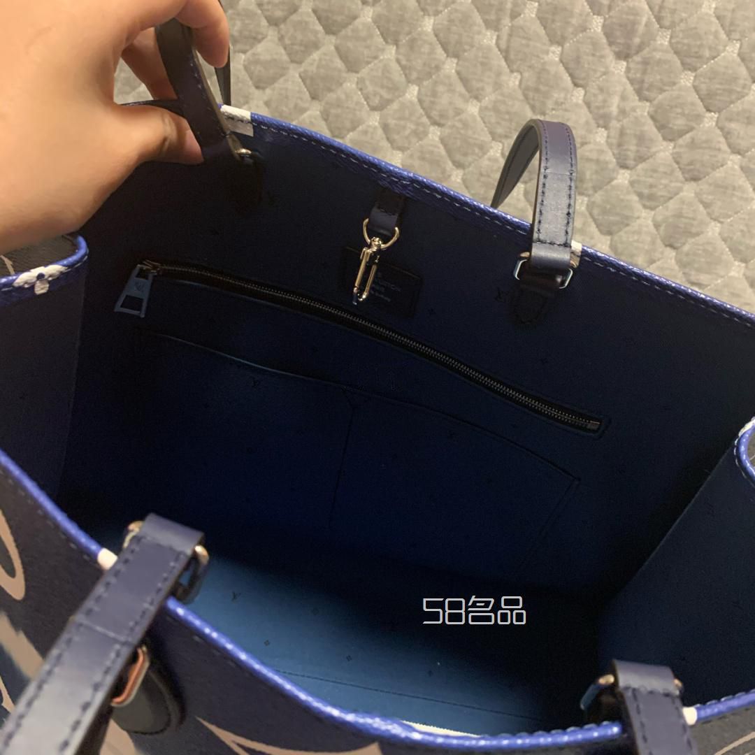 LV2020夏季限定扎染系列托特包包入手～,lv專柜買的變色不均勻_7