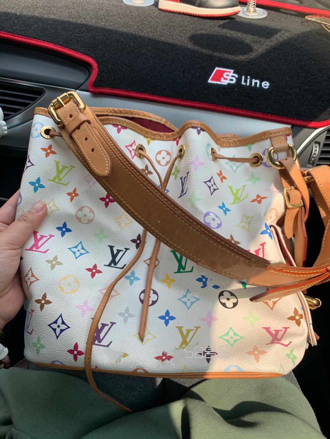 LV白三彩水桶包,lv經典款老花單肩包_3