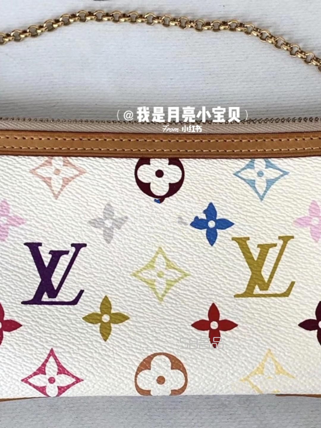 第34只中古包Lv 白三彩麻將包,kimono lv_3