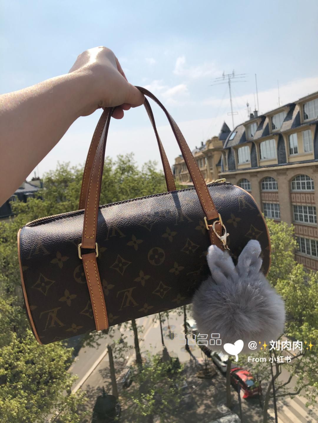 LV中古包 中古圓筒包 Papillon 26,lv項鏈v型真假辨別_1