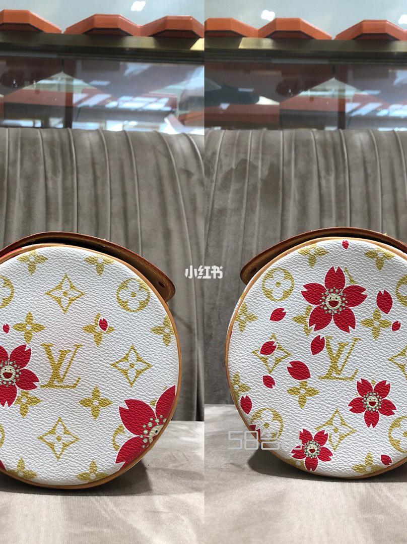 LV村上隆櫻花限量圓筒包,lv41056大小號尺寸_16