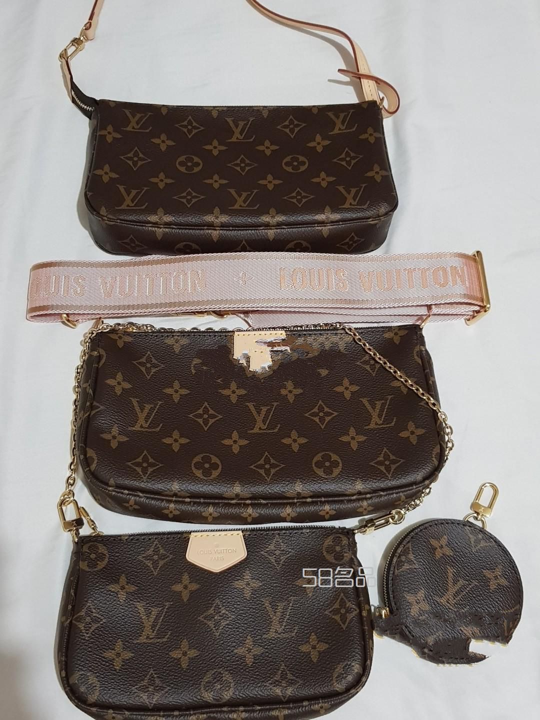 LV 中古大麻將包 VS 新款大麻將包 VS 5和1,lv錢夾序列號位置_1