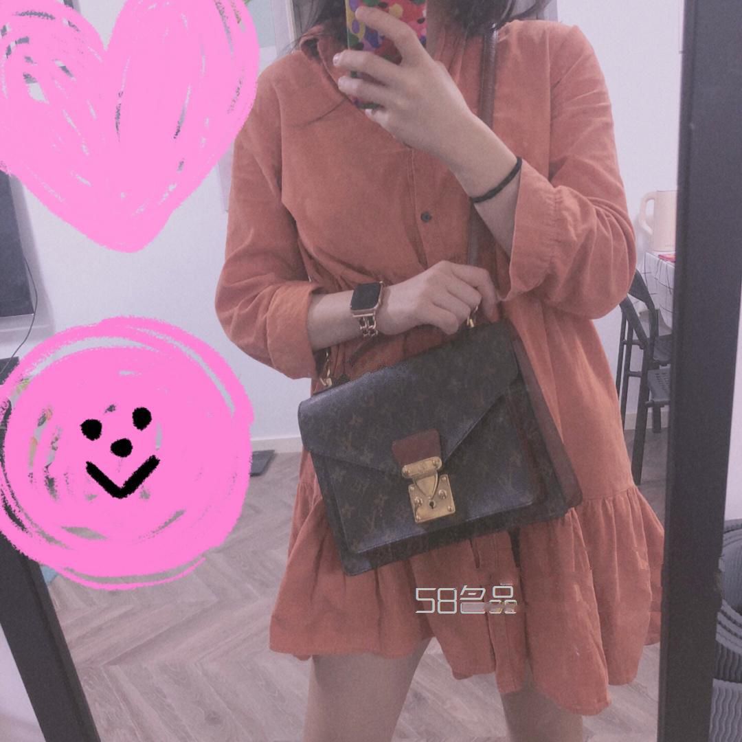 中古包 lv蒙梭,lv皮帶咖啡格和黑格哪個好_1