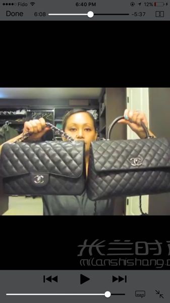 中號(hào)Chanel Coco Handle蜥蜴皮手柄_7