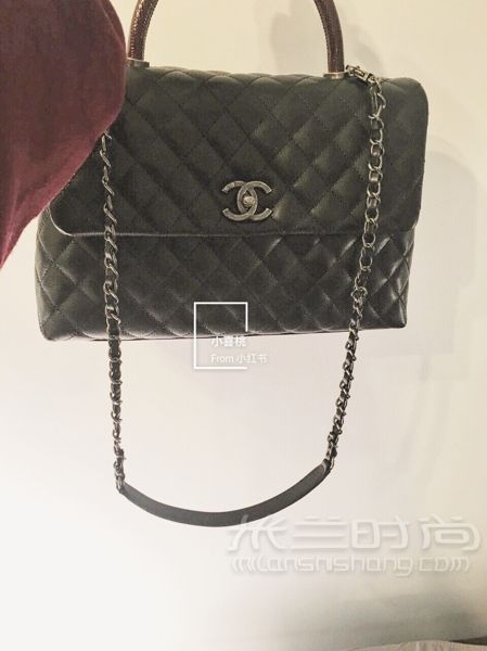 中號(hào)Chanel Coco Handle蜥蜴皮手柄_6