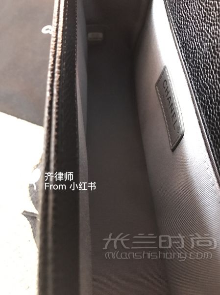 香奈兒leboy牛皮黑銀魚(yú)子醬中號(hào)_5